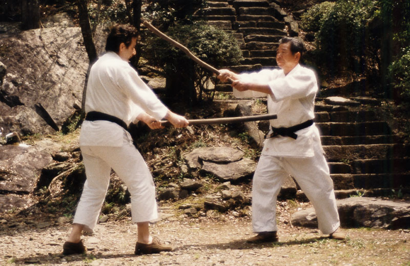 Saito Sensei and Corallini Sensei Ken Awase c1987